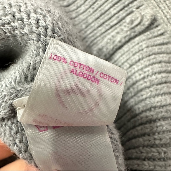 5/$20🛍️ PINK Victoria Secret Grey Gun-Metal Studded Cardigan Size XS - Picture 9 of 10